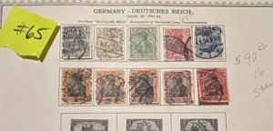 Stamps, Postage Germany-Deutsches Reich 1902-1905 Germania Pfennig