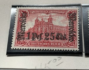 Stamps, German Post offices in Morocco, Deutsches Reich MI 30 1 Mark