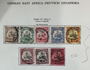 Stamps, German East Africa-Deutsch Ostafrika Imperial Yacht