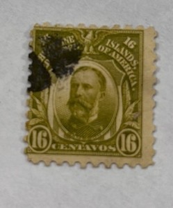 Stamps, US Postage Phillipines 16 Centavos Admiral Sampson