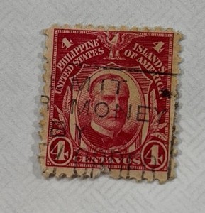 Stamps, US Postage Possessions Phillipines 4 centavos William McKinley