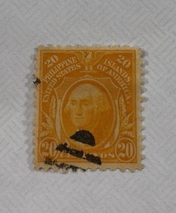 Stamps, US Postage Possessions Phillipines 20 Centavos George Washington