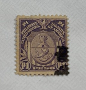 Stamps, US Postage Possessions Phillipines 1 Peso