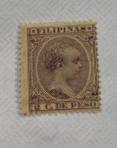 Stamps, US Postage Possessions Phillipines king Alfonso