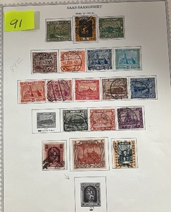 Stamps, SAAR-SAARGEBIET German Reich Postage 1922-1923