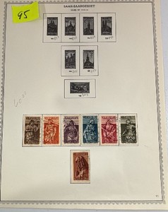 Stamps, SAAR-SAARGEBIET German Reich Postage 1933-34 Volkshilfe semi postal set