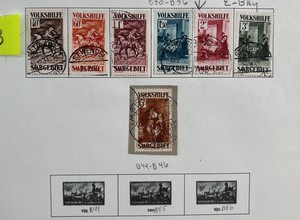 Stamps, SAAR-SAARGEBIET Russian 1931 Volkshilfe set