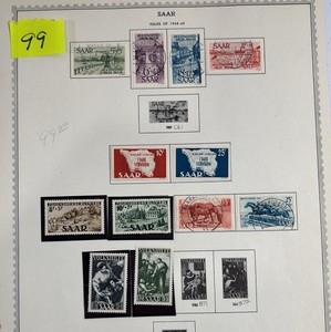 Stamps, SAAR France 1948 Volkshilfe National Relief