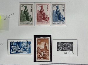 Stamps, SAAR Postage 1950 Germany Saar Ottweiler