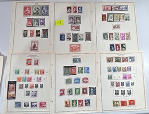 Stamps, SAAR Postage German 1954 to 1959 group