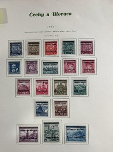 Stamps, Cechy a Morava 1939 Postage Bohemia Czechoslovakian