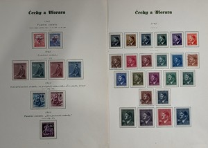 Stamps, Cechy a Morava Postage 1942-43 German Occupation Adolf Hitler Bohemia Czechoslovakia