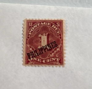 Stamps, Philippines over stamp 1899 US 1 Cent