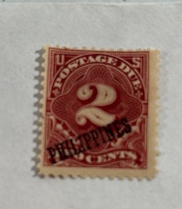 Stamps, Philippines over stamp 1899 US 2 Cent