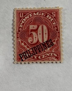 Stamps, Philippines over stamp 1899 US 50 Cent