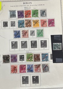 Stamps, West Berlin Occupation over stamps German 1948