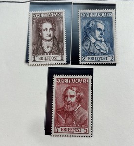 Stamps, Germany-French Zone 1949 French Military Occupation Heinrich Heine