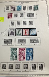 Stamps, Germany-French Zone Postage 1948-1949 Baden Occupation Wiederaufbau der Stadt Freiburg