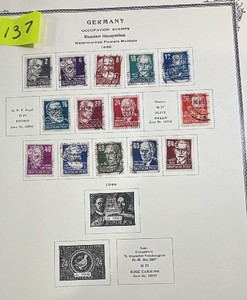 Stamps, Germany Russian Occupation Zone 1949 Postage Hegel Virchow