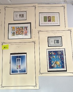 Stamps, German Democratic Republic 1969 - 1974 Souvenir Sheets Space, Television, Karl Marx, Beethoven