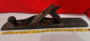 Large Vintage Wood Handled plane Stanley Bailey Damaged Tool
