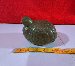 Vintage Composite Christmas Dove Quail Figurine
