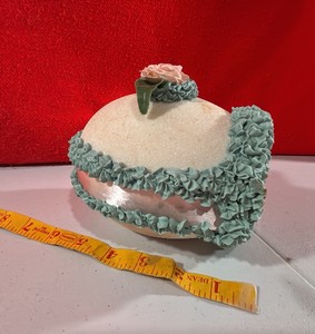 Sugar Blue Easter egg Vintage diorama