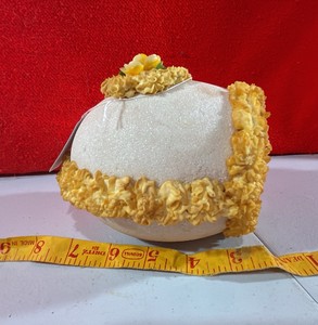 Sugar Yellow Easter egg Vintage Diorama Holiday