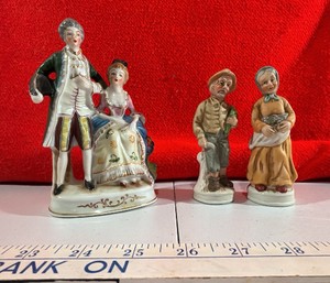 Victorian Porcelain figurines Man Women