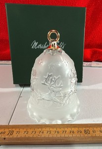 Glass Christmas Xmas bell holiday decorations