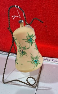 Large Glass Bell ornament unsilvered Christmas Tree Decor Italy