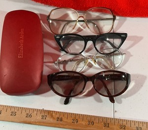 Group of 4 eye glasses Frames Metal Plastic