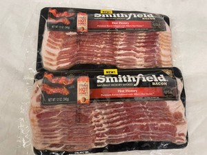 J - Smithfield Hot Honey Hickory Smoked Bacon 12oz (Lot of 2)