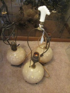 Trio of Vintage Aladdin Alacite gla...