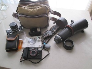 Vintage Canon Sure-Shot camera and ...