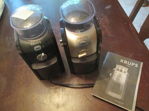 Pair of Krups electric coffee grind...