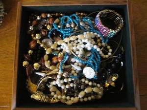 Collection of mixed metal and beade...
