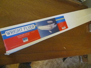 Vintage 58in Wright Flyer kite in o...