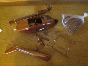 UHID wood helicopter replica made i...