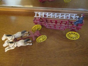 Antique cast iron replica Horse and...