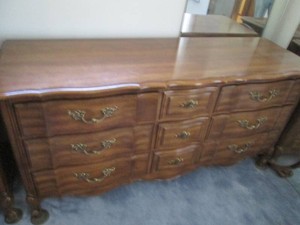 Vintage Provincial style wood serpe...