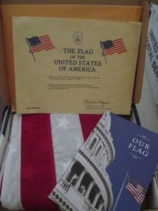 United States flag flown over the U...