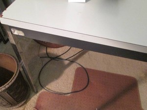 Pair of 60x30in classroomlab table...