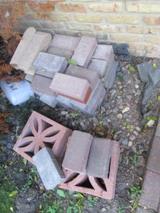 Variety of cement and brick papers ...