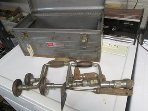 Metal craftsman toolbox with misc s...