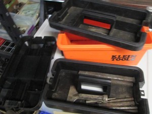 Plastic Klein toolbox containing mi...