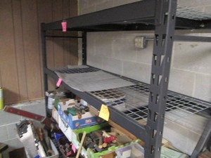 Heavy duty pallet rack style 4-tier...