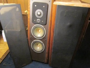 Pair of 50in Infinity floor speaker...