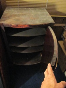 Vintage wood sheet music organizer ...