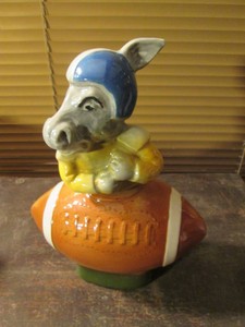 Vintage Jim Beam Football mascot de...
